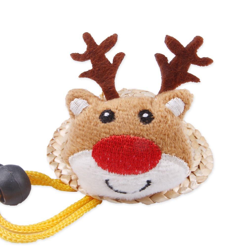 

Мультяшная шапка с рогами лося для хомяка, соломенная шляпа, головные уборы для морских свинок, рождественский головной убор для хомяка, Хэллоуин S-Style B