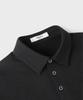 PANICALE Charcoal Cotton Pique Polo Shirt