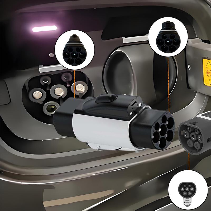 NTO Type2 to GBT Adapter 7.2kW/22kW Compatible with Type 2 Charger for Electric Cars with Chinese GB/T Charging Socket