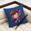 For Juno Ow DVA OOverwatch Throw Pillow Case Sham xcm xcm Square Home Pillowcase Cushion Cover