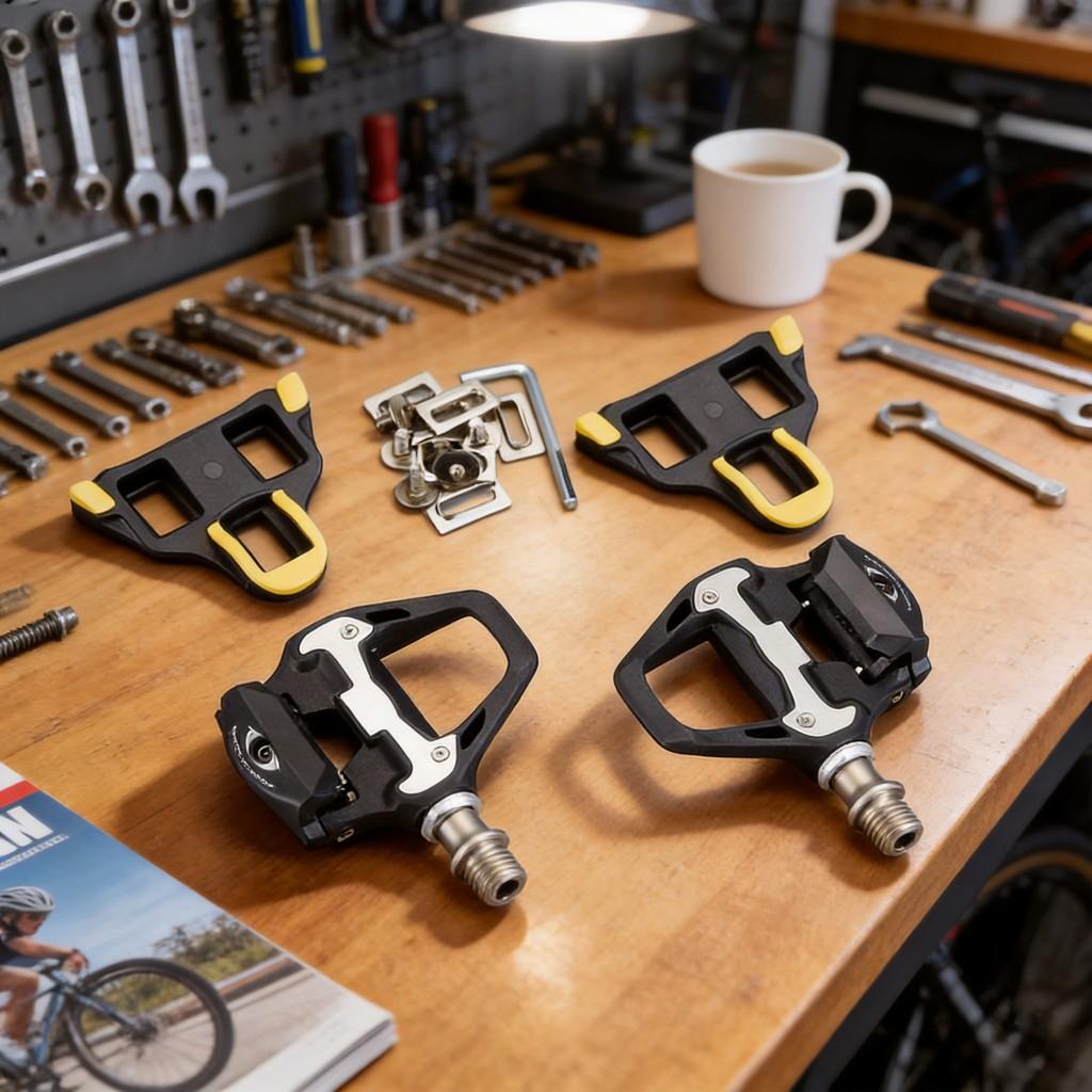 Alloy Bicycle Pedals With Locking Mechanism For Road Cycling And Commuting Use