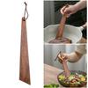 Wooden Shovel High Temperature Resistance Cooking Spatula Oil Resistivity Teak Wood Ladle for Camping BBQ for Outdoor