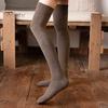 Damen Kniestrümpfe Verdickt Plüsch Einfarbig Dehnbar Super Weich Halten Socken Warm Winddicht Herbst Winter Damen Über das Knie für Tägliches Tragen Lang
