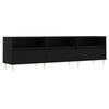 VidaXL Meuble TV noir 150x30x44,5 cm bois d'ingénierie 831269