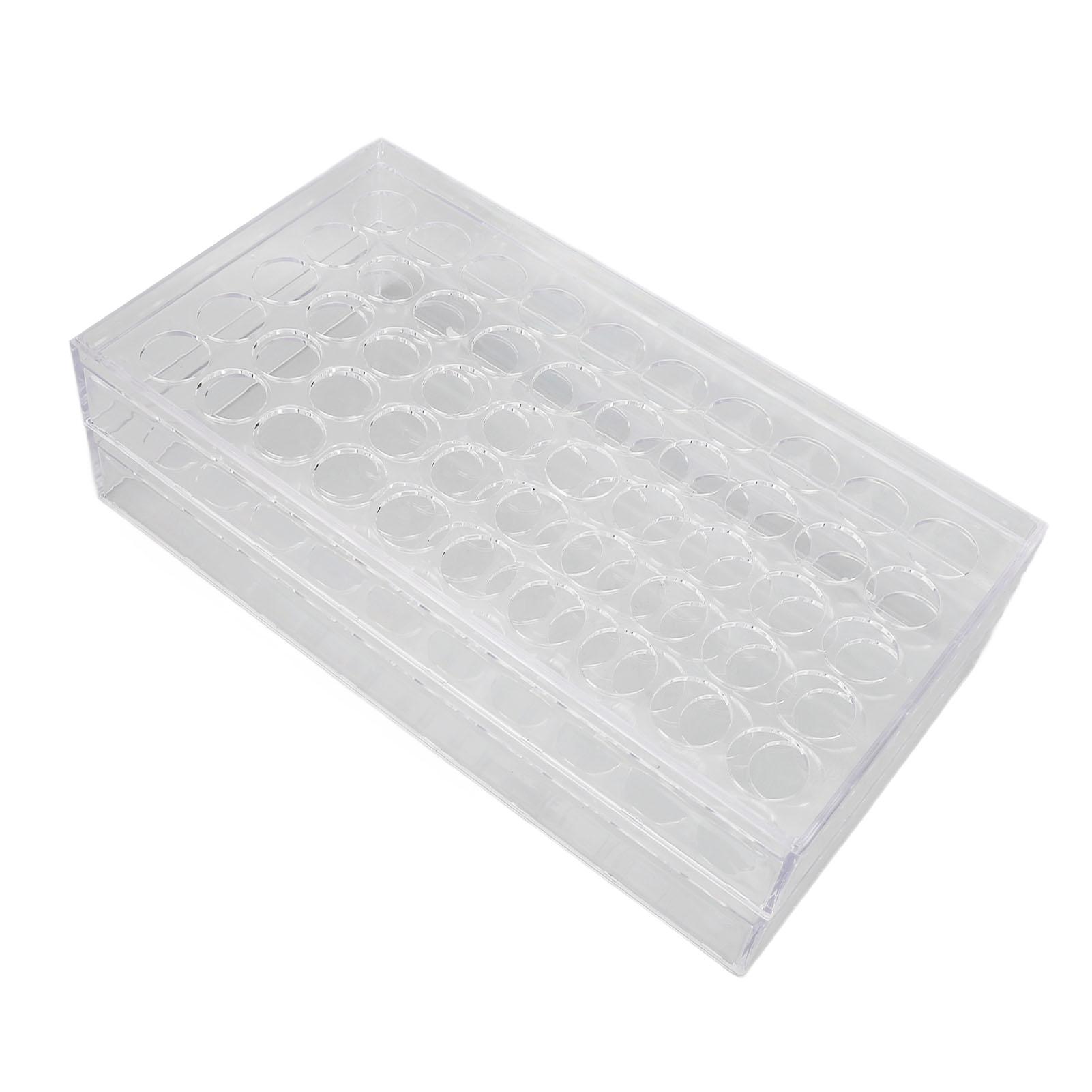 

50 отверстий для бутылочек с чернилами для татуировки, прозрачная стойка для настенного крепления, подвижная полка для пигмента для татуировки