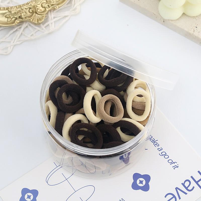 Cute Candy Color Hair Ties for Girls - Non-Damaging Rubber Bands & Towel Rings