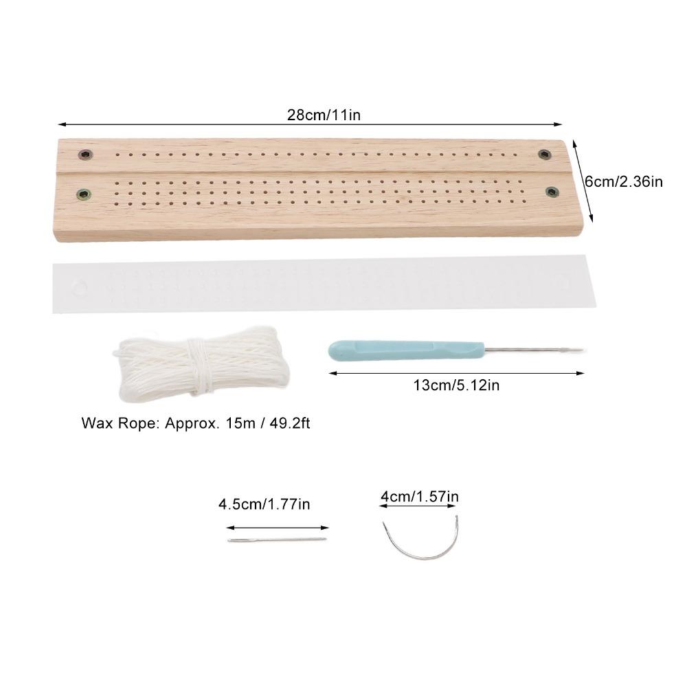 8pcs Waxed Thread Book Binding Kit Stitching Tool Punch Guide Set Punches Cradle Tools Planners