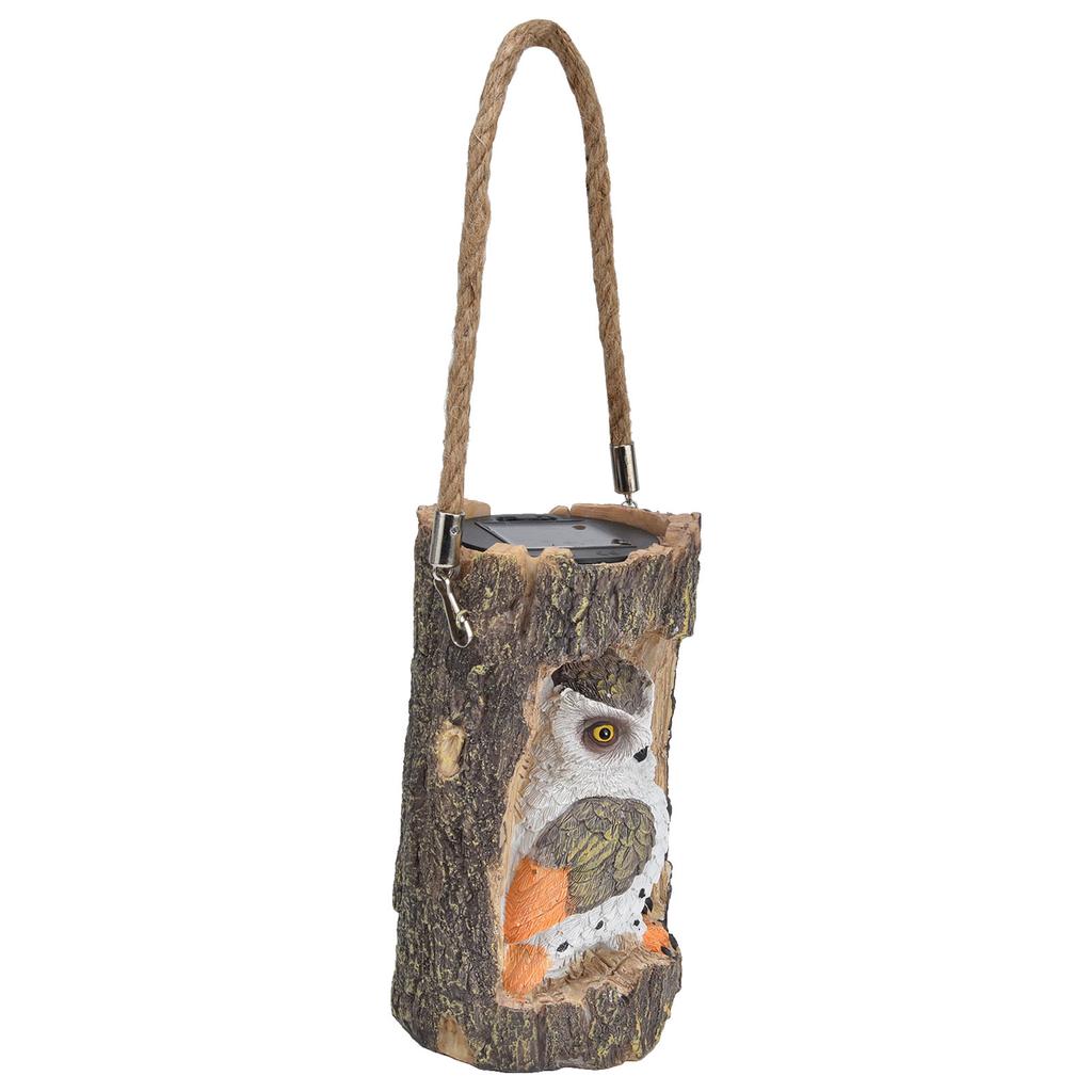 Owl Solar Light IP67 Waterproof High Simulation Eco Friendly Energy Saving Durable Resin Solar Hanging Lights