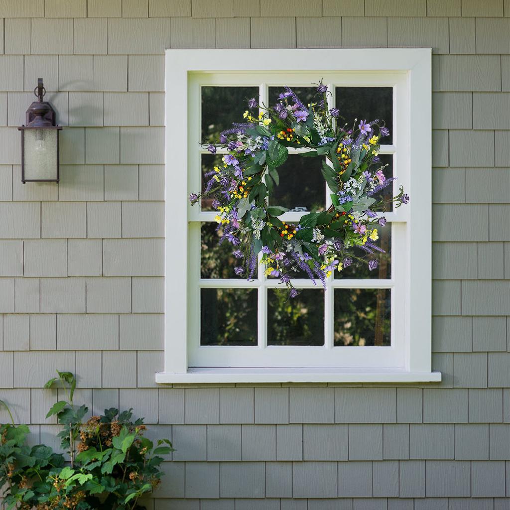 Simulation Small Wild Flower Garland American Wedding Pastoral Home Decoration Garden Door Hanging