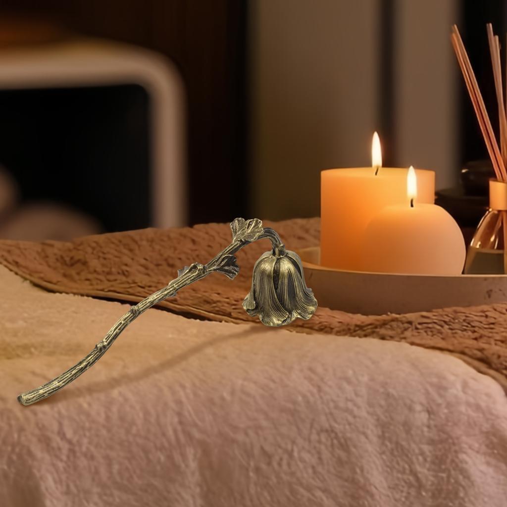 Candle Snuffer Metal Candle Stopper Snuffer Wick Snuffer Long Handle Candle Extinguishing Tool Home Decor Wick Flame PutOut Tool
