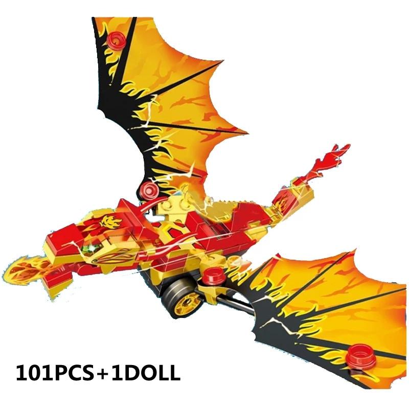 Ninja Dragon Building Blocks Mini Compatible Figures Bricks Kit Classic Movie Model Kids Toys Boys For Children