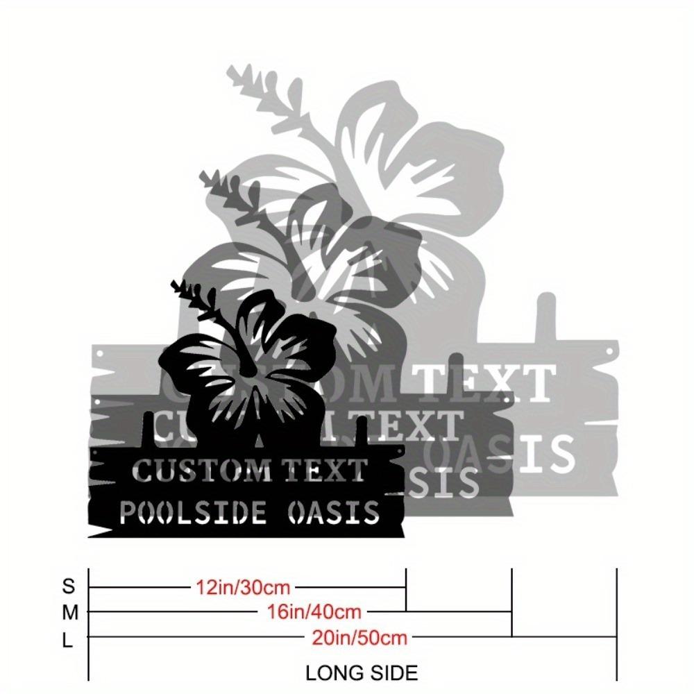 Tropical Palm Tree Metal Wall Art Beachside Decor Coastal Backyard Sign TYDZ002883-30cm