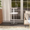 Bird Stand with Four Wheels, Perches, Stainless Steel Feed Bowls, Round Tray, for Garden, Indoor, Outdoor - White