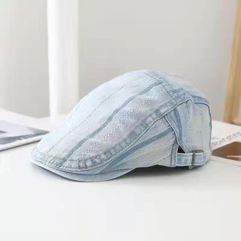 Women's Korean Style Duckbill CapinsTrendy Brand Versatile Beret British Retro Chic Hat Reversible Forward Hat Men's Trend