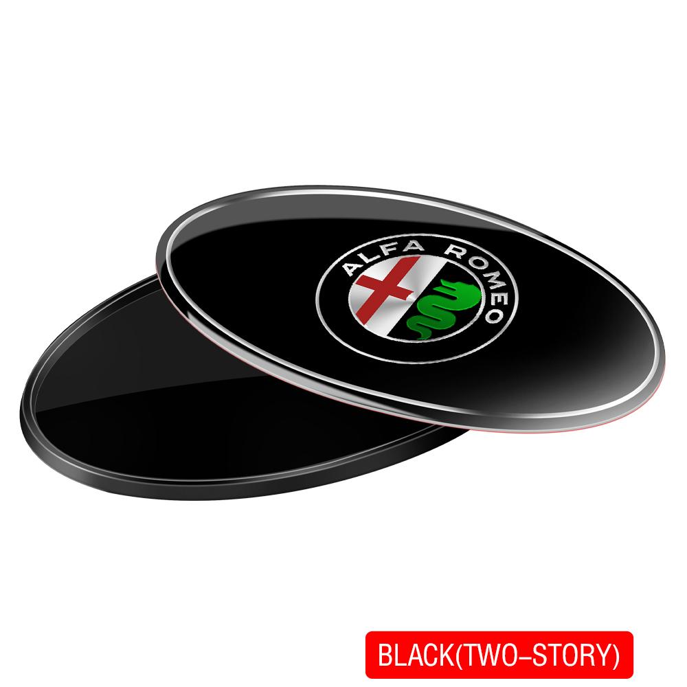 2026 Hot Sticker For Alfa Romeo 147 156 159 Stelvio Sportiva GT Mito TZ3 166 3D ABS Aluminium Car Emblem Body Rear Trunk Sticker