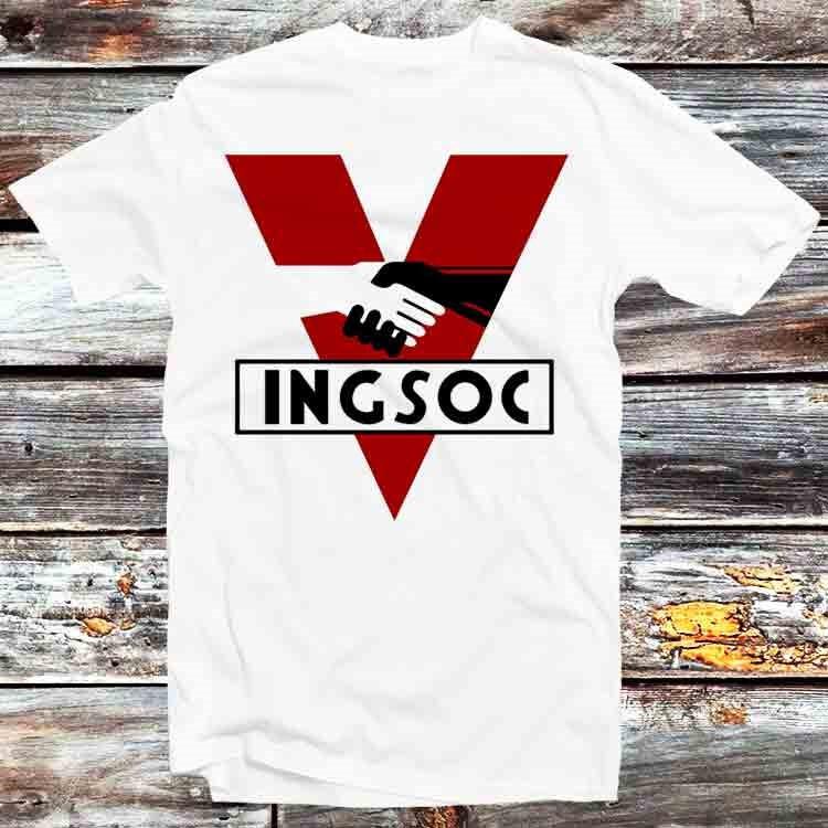 

INGSOC 1984 Mens George Orwell Fictional Novel Socialism T Shirt B1031 M