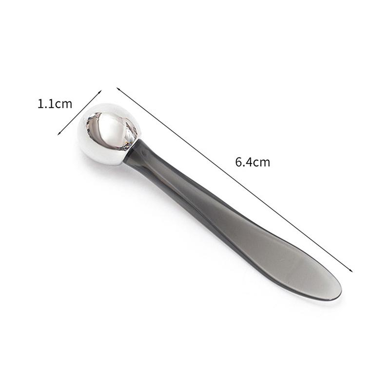 Dual-Ended Roller Massage Stick Eye Cream Applicator Cosmetic Spatula Anti Wrinkle Facial Spoon Alloy Face Skin Care Tool