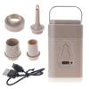 Portable Electric Airs Pump with Camping Light Rechargeable Airs Mattress Pump Outdoor Quickly Fill Inflator Deflator