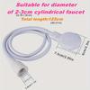 Easy-Install Handheld Faucet Sprayer - Extendable Hose for Hair Washing & Pet Bathing, Unscented, Oval Plastic Design