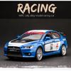 Modellino Auto Metallo Lega 1/32 Mitsubishi Lancer Evolution GT3 Diecasts Giocattoli Veicoli Modello Suono Luci Giocattoli Auto per Regali Bambini