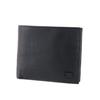 [Dakota Black Label] Waxed Bi-fold Wallet BL-625900-10 Black 9.5 X 11.5 X 2.5 Cm