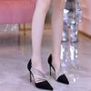 High temperament high heels niche high temperament spring soft soles do not tire feet increase height single shoes