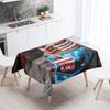 Cake Printed Tablecloth Hotel Restaurant Table Decoration and Ornament Stain Resistant Rectangular  Home