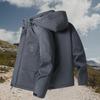 Winter Men's Outdoor Windproof Hooded Cargo Jacket Warm Pocket Detachable Cap Padded Jacket