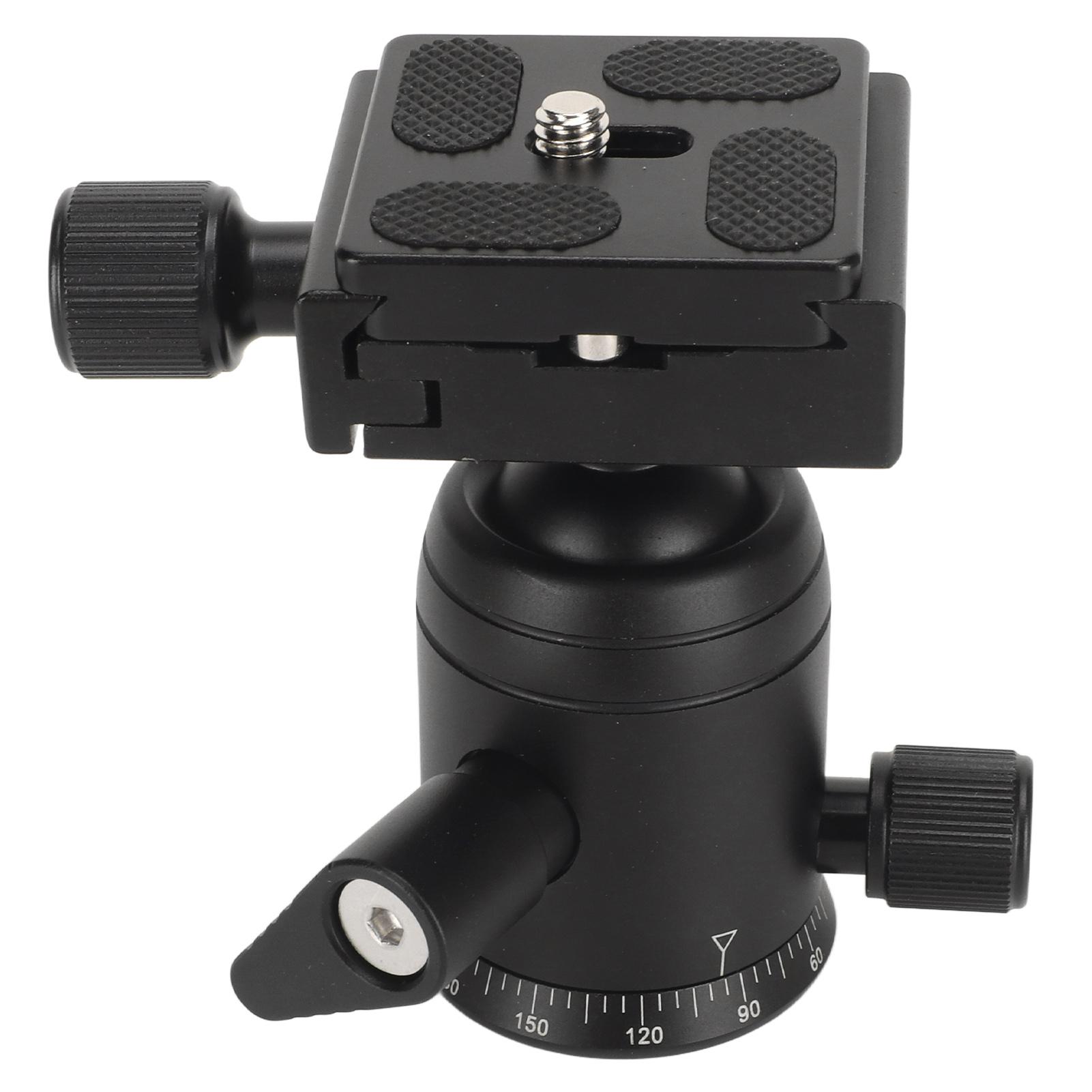 

Панорамная шаровая головка с вращением на 360 градусов, металлическая головка штатива с резьбой 38 дюймов и быстросъемным креплением 14 дюймов