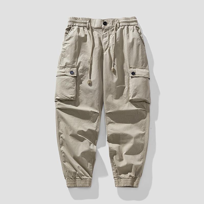 

Мужские повседневные брюки в стиле ретро, мужские прямые свободные комбинезоны, мужские брюки для спорта на открытом воздухе, мужские брюки 38 верблюд