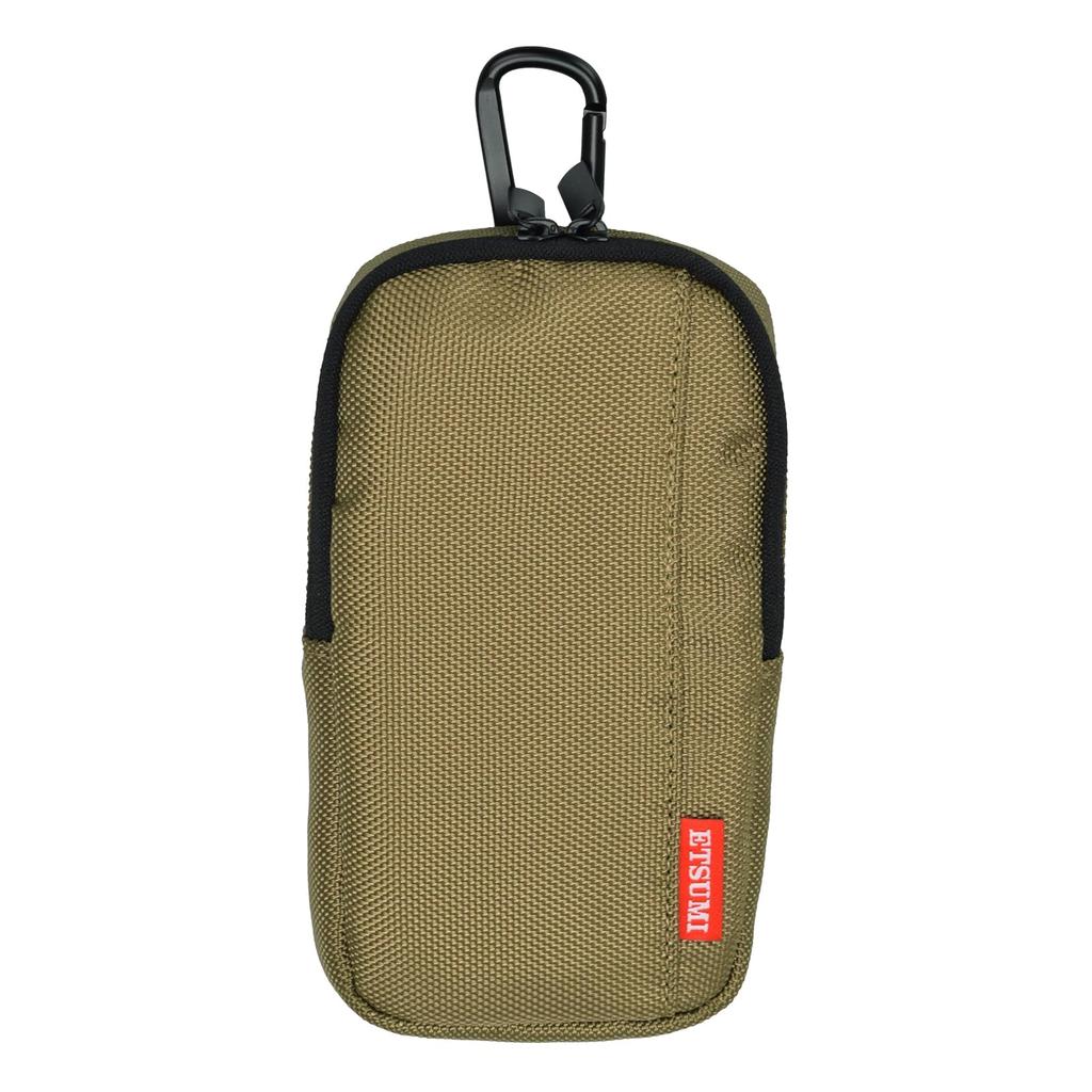 Etsumi Camera Case Camera Pouch MONO Pouch with Attachable to Shoulder and Waist Khaki Carabiner, Backpack, Strap, Belt, VE-3587