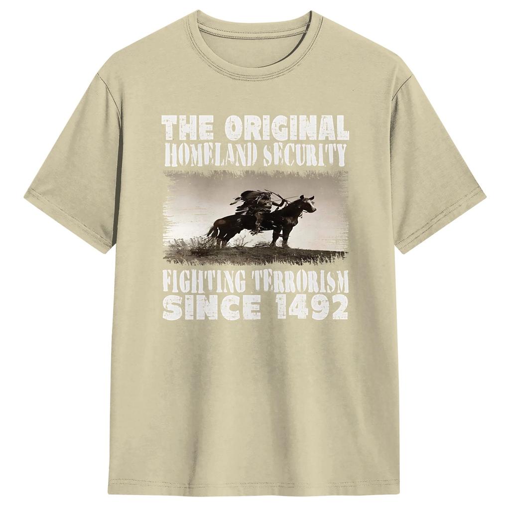 Homeland Security Fighting Terrorism T Shirt Summer Pure Cotton TShirts For Unisexs Casual Tee Shirt Short Sleeve Aesthetic Tees