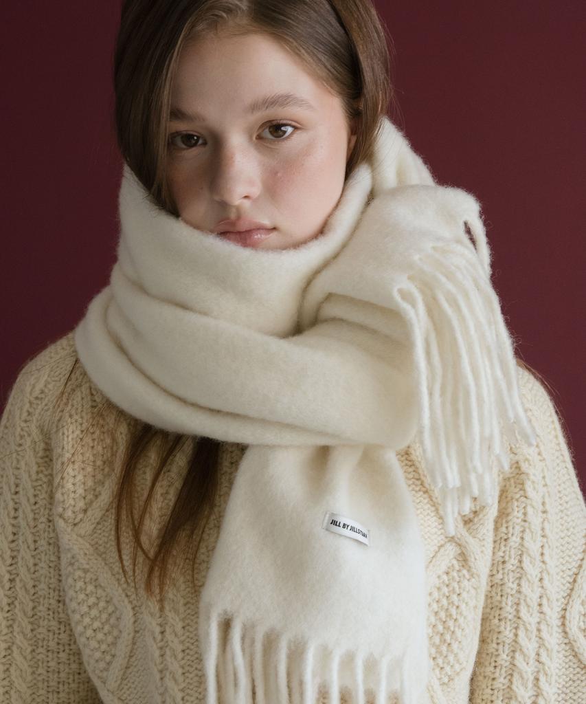 JILL BY JILLSTUART Wool Blend Fringe Scarf - 2 Colors