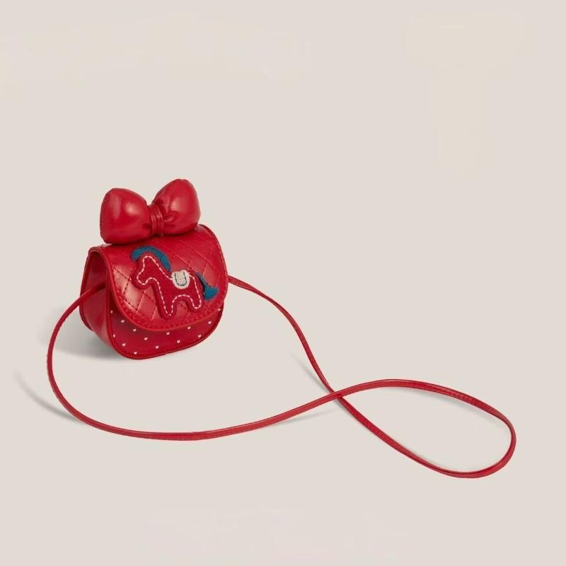 Girls cute messenger bag cartoon bow pony new red envelope girls mini lucky money shoulder bag