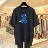 White Cotton Bear with Short-sleeved T-shirt for Women's 2025 Spring and Summer New Large-size Loose Top Bottoming Shirt