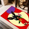 Panda Bunny Friends Area Rug Design for Game Room Kitchen Outdoor Foyer Antislip Carpet Decorate Offices Perfect Birthday/Christmas Gift Idea