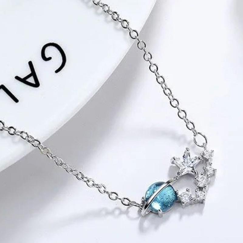 Brățară coreeană Blue Planet pentru studenți, trei studenți, prieteni, cupluri, Meteor Star, brățară artizanală, bijuterii, cadouri de prietenie