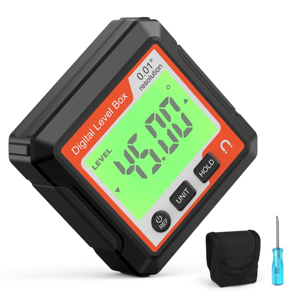 Digital Level Angle Gauge Mini Angle Finder Level Box Magnetic Base Back light Bevel Gauges Inclinometer for Carpentry