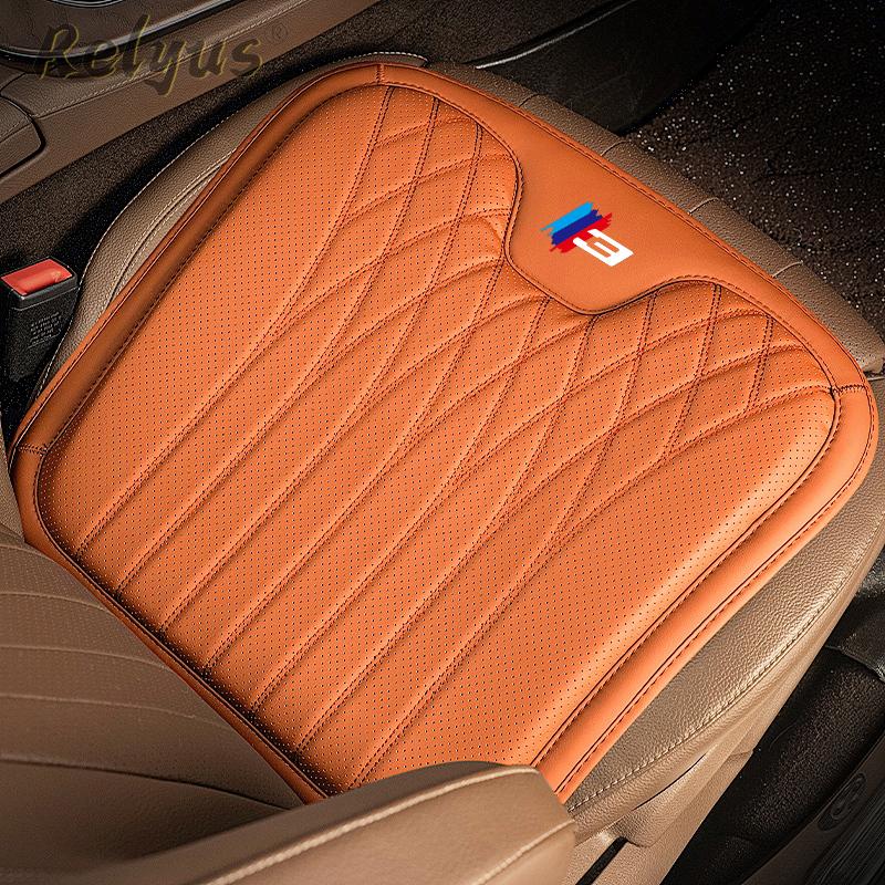 Weiches Auto-Sitzkissen PU-Leder Belüftet Ganzjahres-Sitzkissenbezüge für BMW 3er Serie 3GT G20 G21 G28 F30 F31 F34 F35 F36