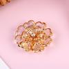 Faux Shell Pearl Flower Button Decorative Covers Women Shirt Accessories Cufflinks Luxury Rhinestone Button Clip For Clothing