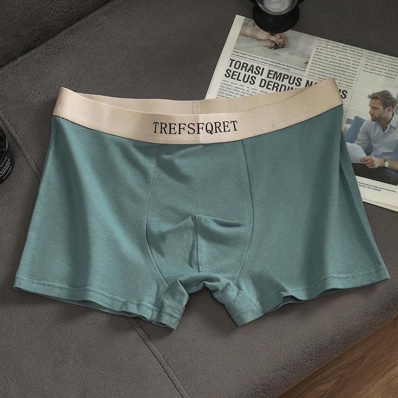 Мужские дышащие хлопковые боксеры с графеном, средней посадки L