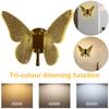 Acrylic Butterfly LED Wall Light Fixture Dimmable Wall Mount Light Ceiling Lamp for Bedroom Living Room Hallway