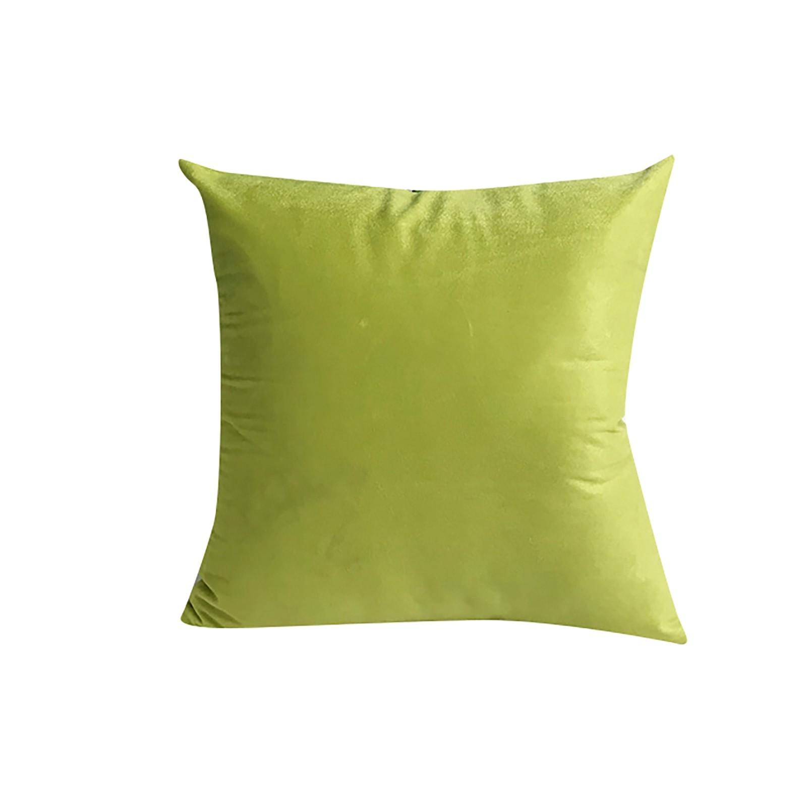 Plain Color Pillowcase Plush Throw Pillowcase Suede Decorative Pillowcase зелёный 623₽