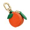 Fruit Shape Cherry Design Fruit Charm Coin Purse Blueberry Peach Cute Key Chain Mini Pouch Wallet Gift For Airtag Girl Women