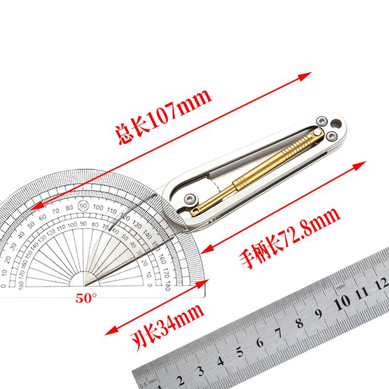 Stainless steel mechanical mini folding knife, portable keychain pendant, easy to disassemble and deliver fruit knife