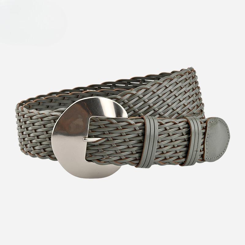 Ethnic Style Retro Woven Belt for Girls Bohemian Decorative Skirt Belt Leather Bran Paper Fashionable Waist Seal for Women