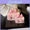 Pu Mini Crossbody Bag For Women And Kids With Flower Bow Pattern For Daily Use