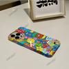 Hot-selling Fun Cartoon Graffiti Illustration for Apple 16 Glossy Film iPhone17 Large Hole Mobile Phone Case