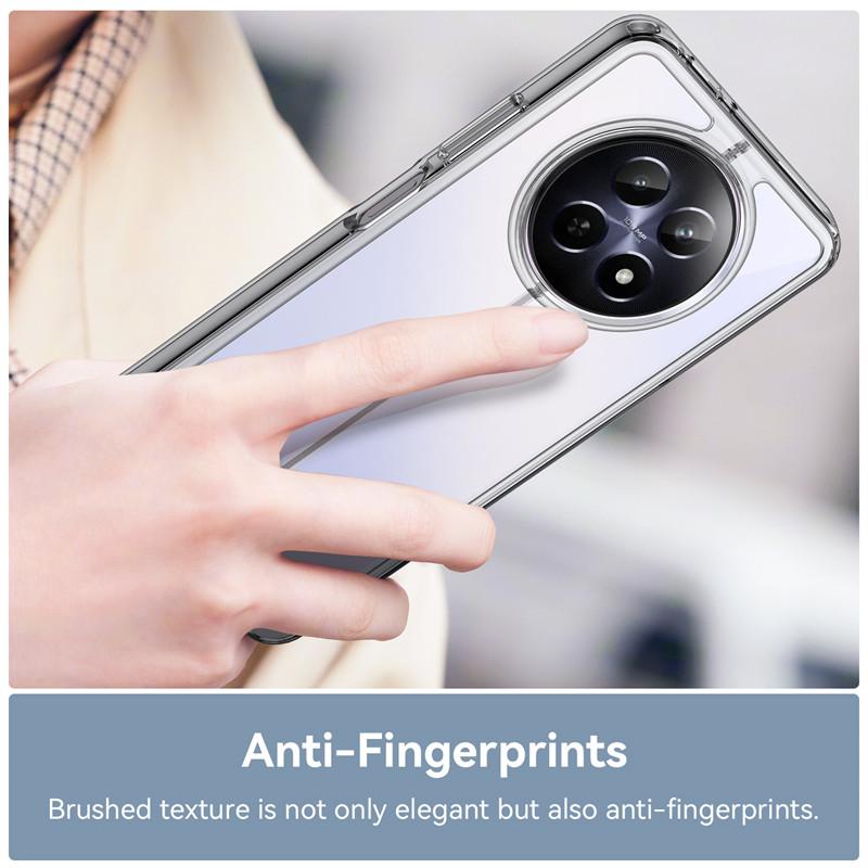 For Realme 12 5G Case Realme 12 12X 5G Cover Funda Clear PC + TPU Silicone Shockproof Protective Phone Back Cover Realme 12 5G