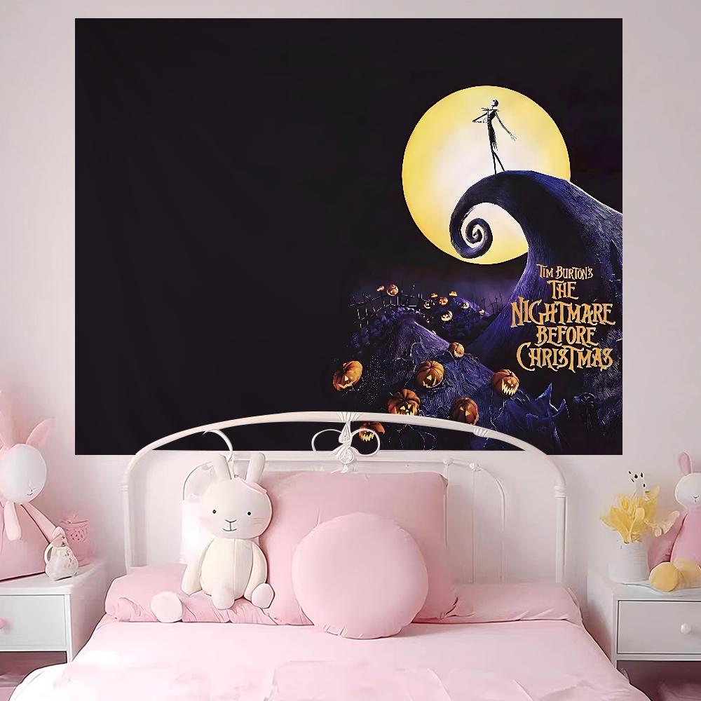 The NNightmare BBefore CChristmas Anime Tapestry Art Science Fiction Room Home Decor Wall Art Decor